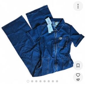 NWT Lucy and Yak Ragan denim jumpsuit